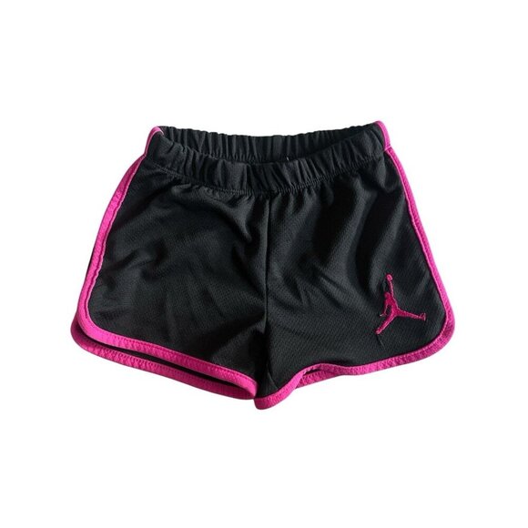 Jordan Other - Jordan Black & Pink Pull On Elastic Waist Athletic Shorts Toddler Girls Size 2T